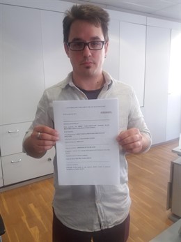 El diputado de Podem Carlos Saura presenta una PNL sobre pobreza energética