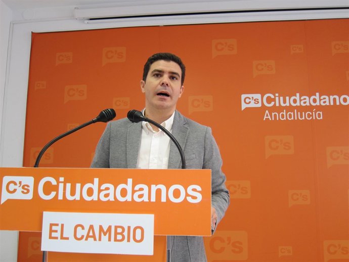 El portavoz adjunto de C's en el Parlamento de Andalucía, Sergio Romero