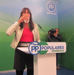 Dolores López, hoy en rueda de prensa