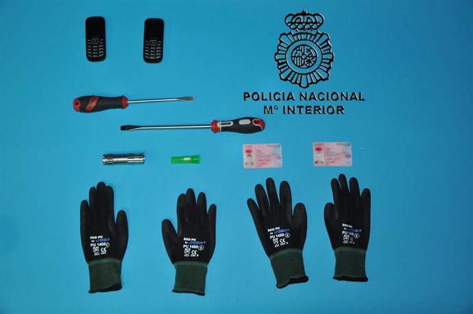 Material intervenido en Burgos