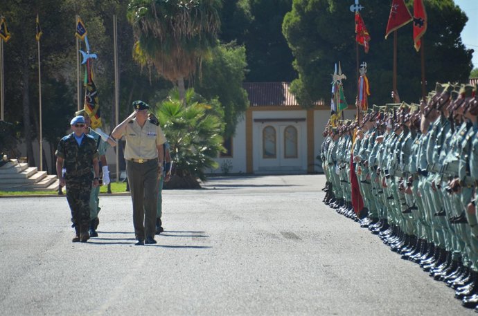 Despedida de la Legión en Almería a soldados con destino a Líbano