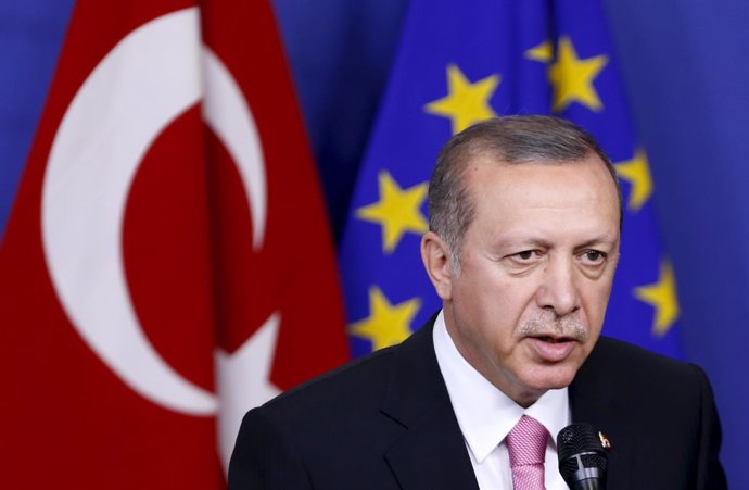 Recep Tayyip Erdogan en Bruselas