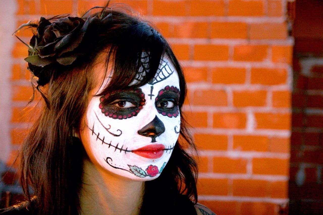 Maquillaje de La Catrina mexicana