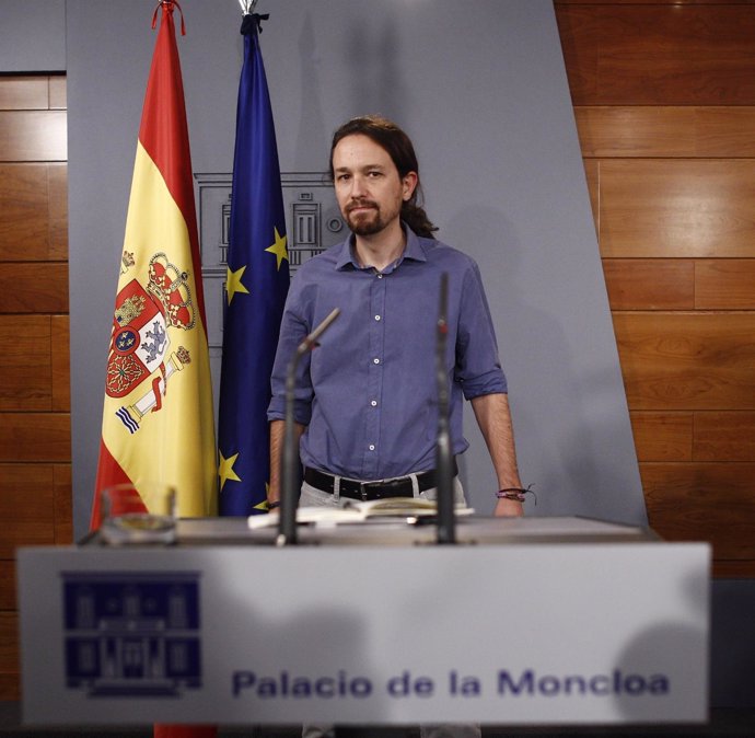 Pablo Iglesias en la RDP en Moncloa