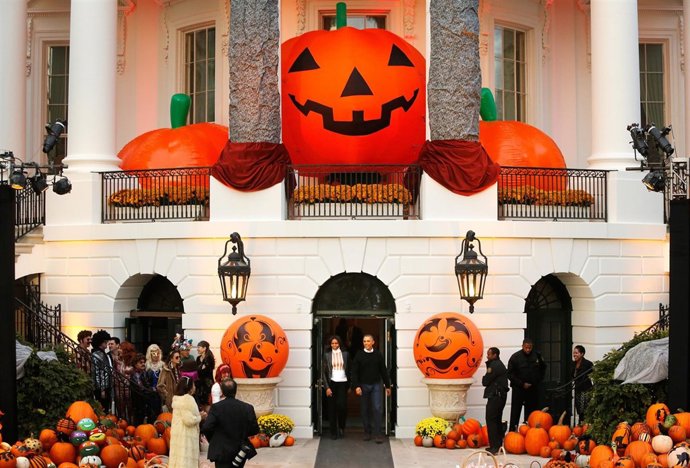 La Casa Blanca, decorada para Halloween