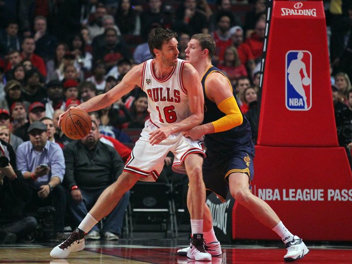 Pau Gasol en el Cleveland Cavaliers - Chicago Bulls