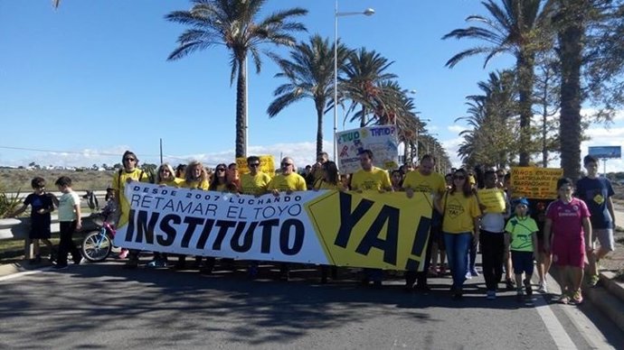Marcha reivindicativa IES El Toyo