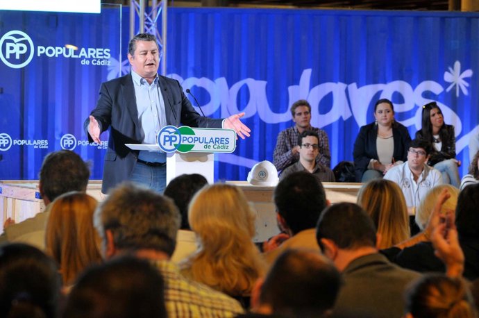 El presidente del PP de Cádiz, Antonio Sanz