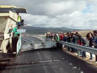 Alumnos de Ingeniería Civil visitan obras de la Autovía del Olivar
