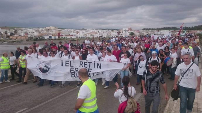 Marcha contra maniobras de la OTAN