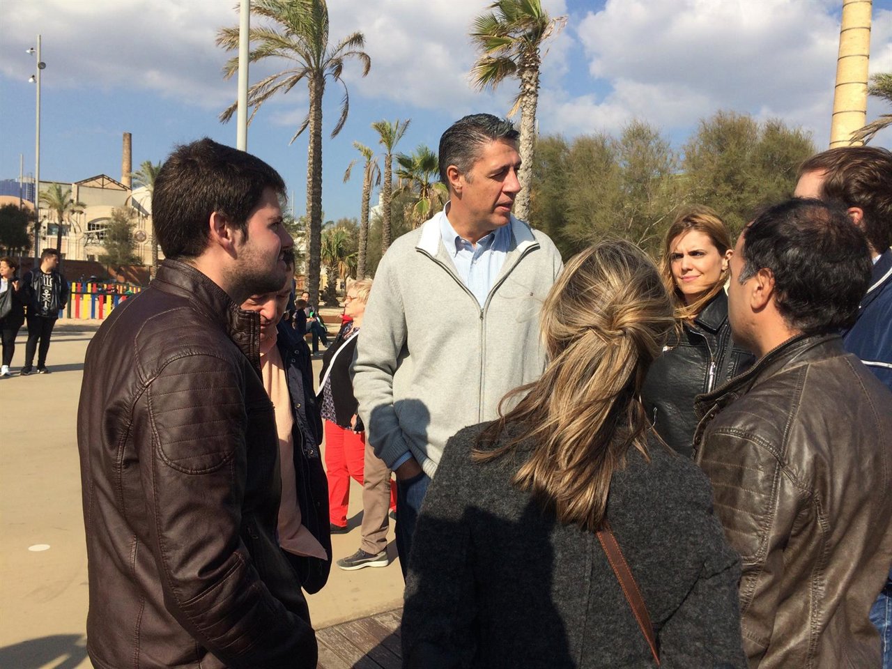 Xavier García Albiol en declaraciones a la prensa