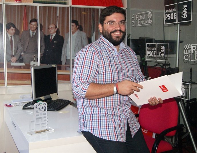El secretario general de JSA Marbella, Alejandro García