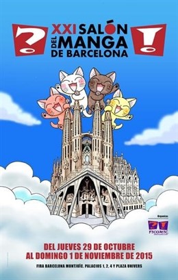 Cartel del XXI Salón del Manga
