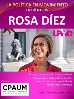 Cartel Encuentros con Rosa Díez
