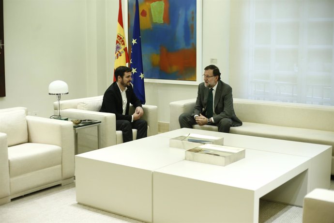 Rajoy recibe a Alberto Garzón en Moncloa