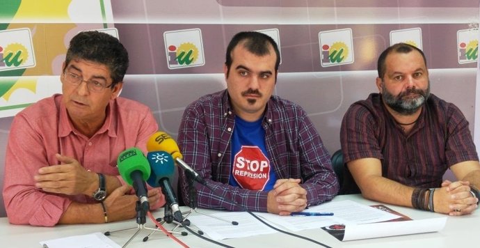 Diego Valderas, Daniel Hernando y Rafael Sánchez. 