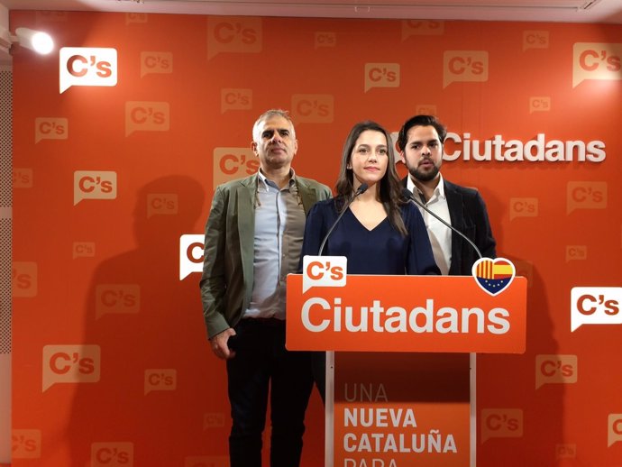 Rueda de prensa de C's, con C.Carrizosa, I.Arrimadas y F.De Páramo