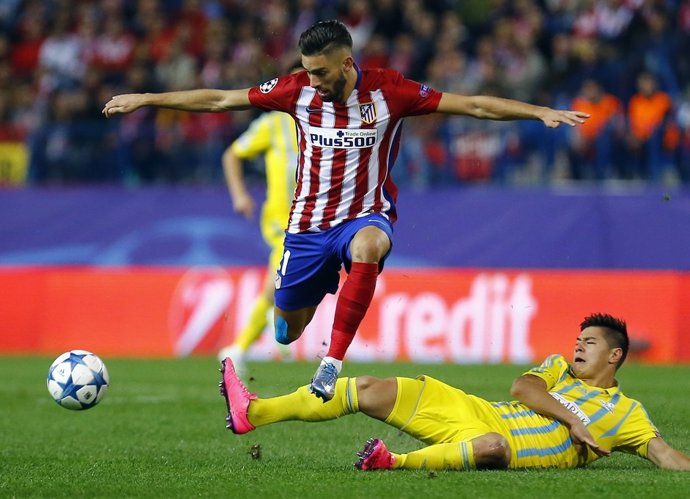 Yannick Carrasco en el Atlético Madrid - Astana
