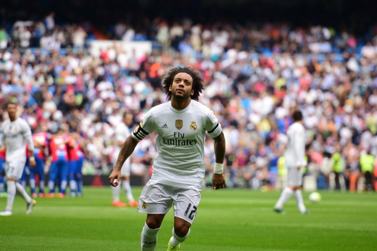 Marcelo ,partido Real Madrid- Levante Union Deportiva 2015 