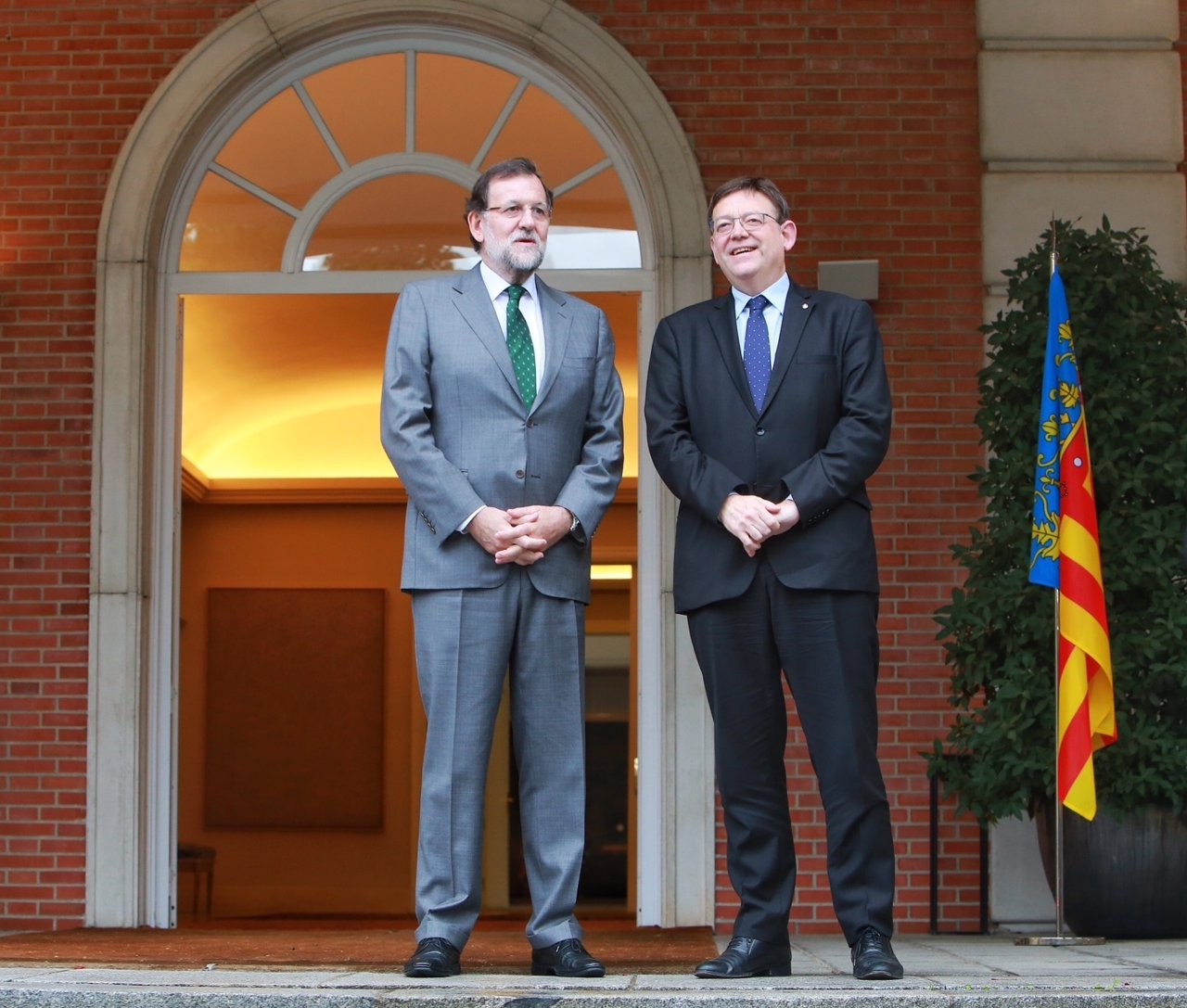 Reunión de Rajoy y Puig en La Moncloa