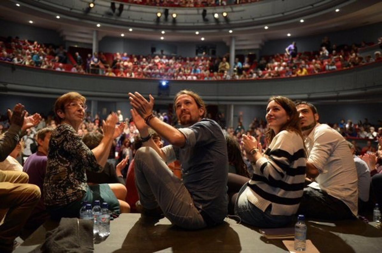 Pablo Iglesias, en la presentación de 'Carteros del Cambio'