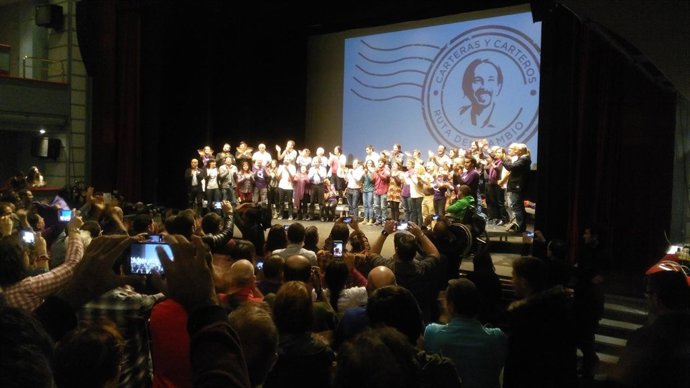Primer acto de precampaña de Podemos en Getafe