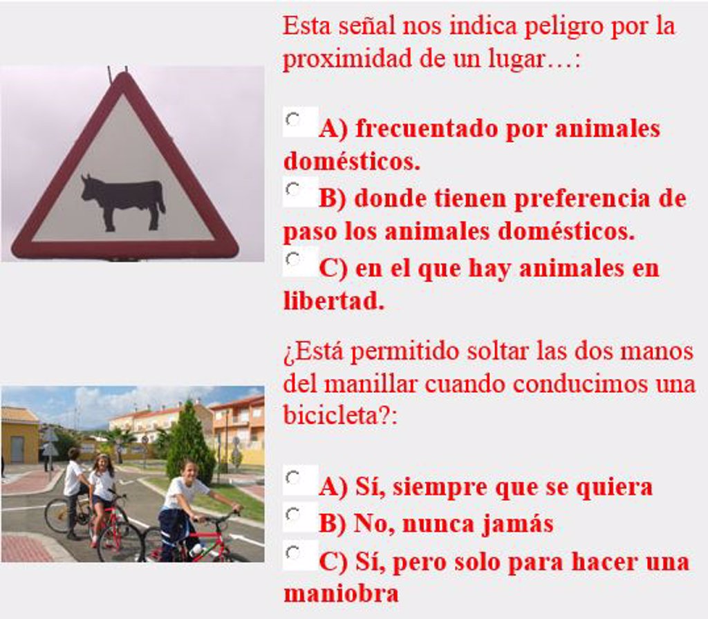 Test De Educacion Vial Para Ninos De Primaria