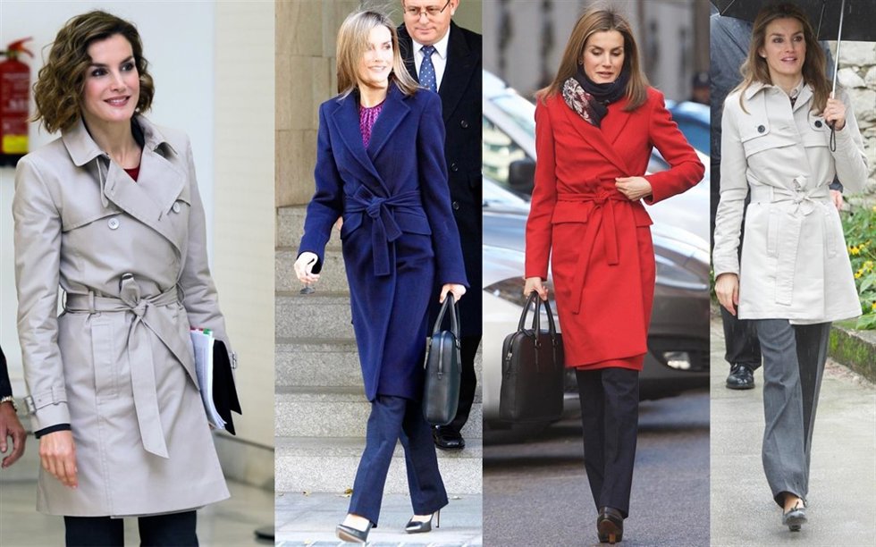 Reina letizia gabardina