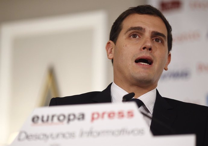 Albert Rivera en los Desayunos Informativos de Europa Press