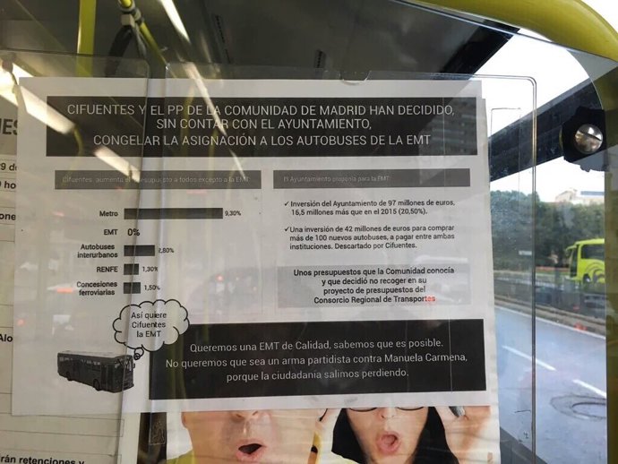 Campaña contra Cifuentes y la EMT