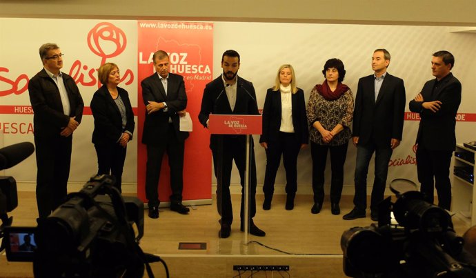 Presentación de los candidatos del PSOE oscense al Congreso y Senado