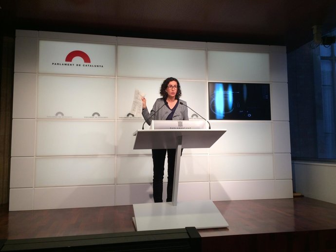 La portavoz de Junts pel sí en el Parlament, Marta Rovira