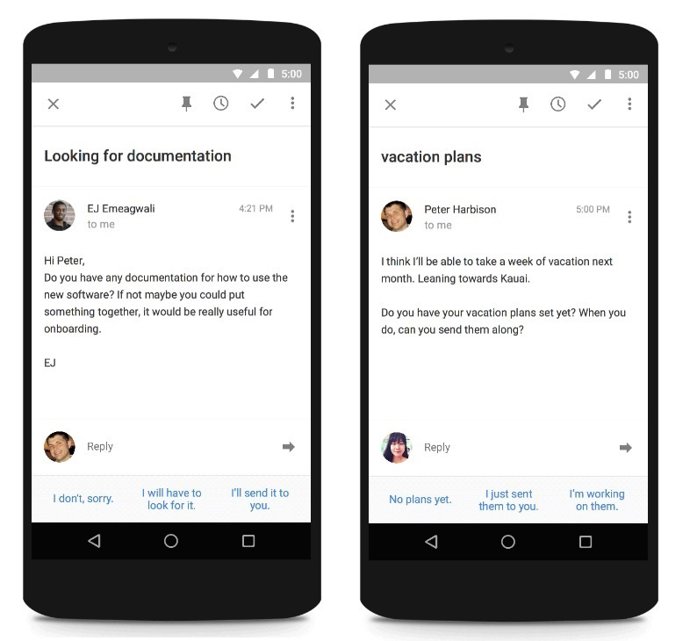 Respuesta inteligente de Inbox