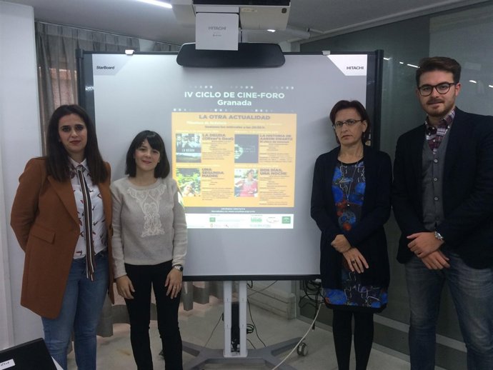 Presentación del ciclo de cine en Granada.