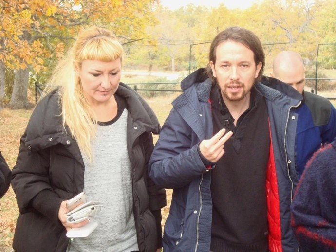 Pablo Iglesias, líder de Podemos, en San Ildefonso (Segovia).