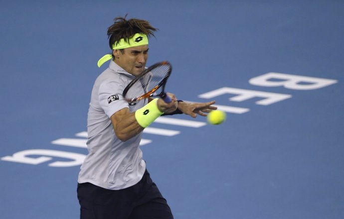 David Ferrer en el torneo de Pekín