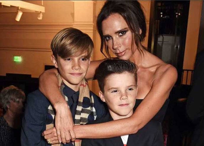 Romeo, Cruz y Victoria Beckham
