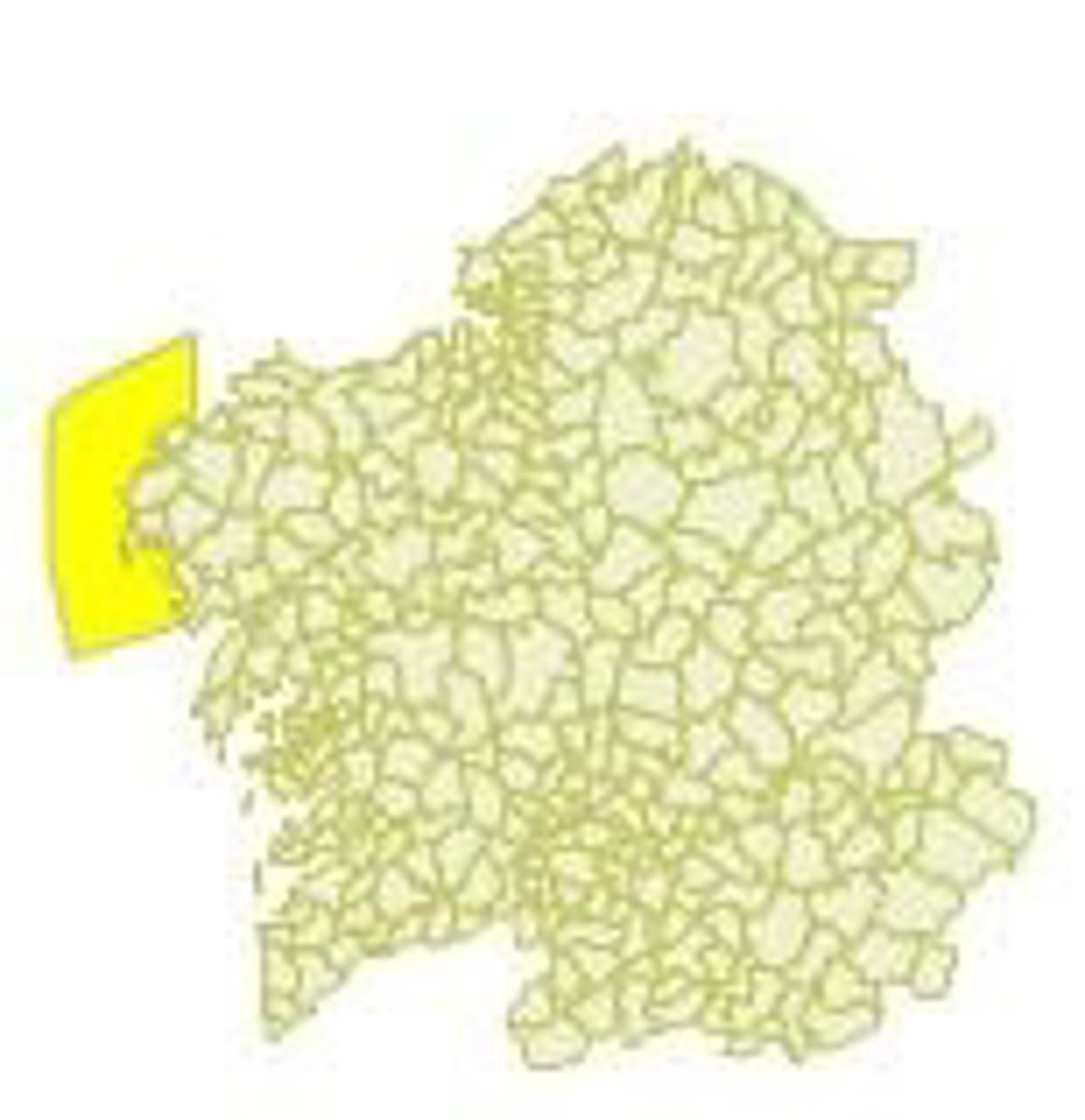 Aviso en la Costa da Morte para el jueves 5 de noviembre.