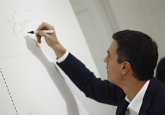 El secretario general y candidato a la presidencia del Gobierno, Pedro Sánchez