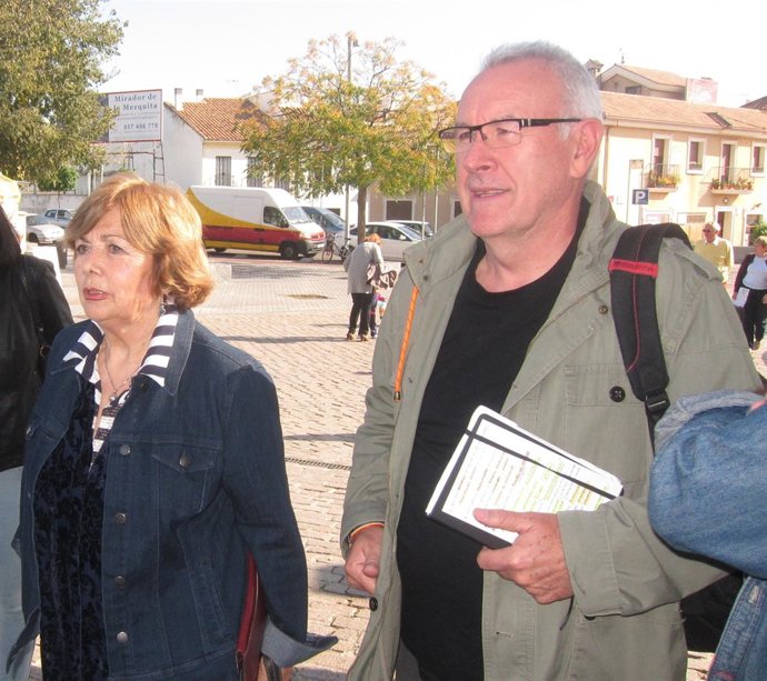 Cayo Lara con Antonia Parrado