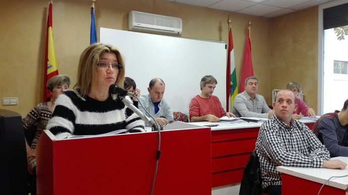 Comité FSP-UGT con intervención de su secretaria Maite Gómez