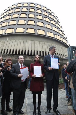 Iceta, Arrimadas y Albiol presenta recurso ante el Tribunal Constitucional
