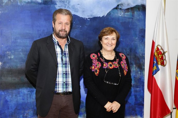 La consejera recibe al presidente de la mancomunidad