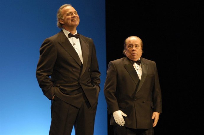 Bertin Osborne y Paco Arévalo en Cartagena con 'Por humor al arte'