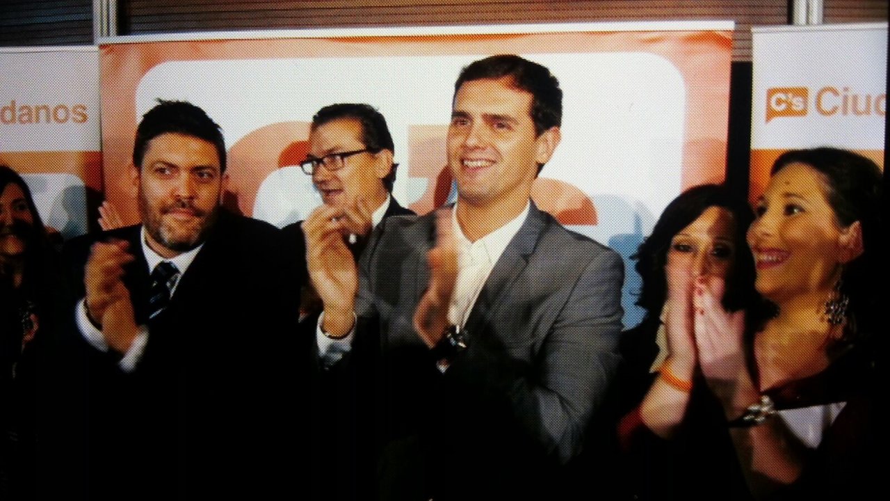 Miguel Sánchez y Albert Rivera en Murcia