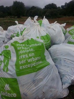 Bolsas recogidas por Sadeco