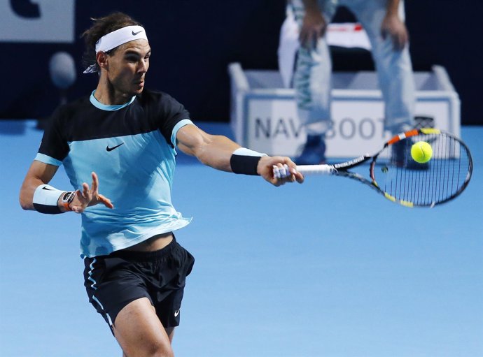 Rafa Nadal en el torneo de Basilea