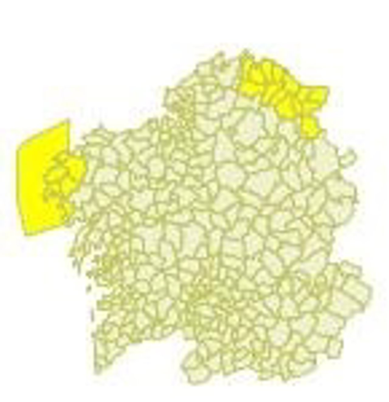 Aviso amarillo viernes 6 de noviembre en Galicia.