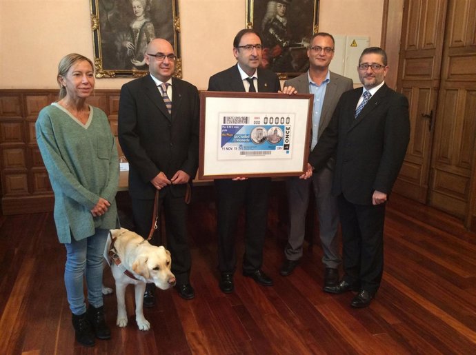 Presentación del cupón dedicado a Palencia