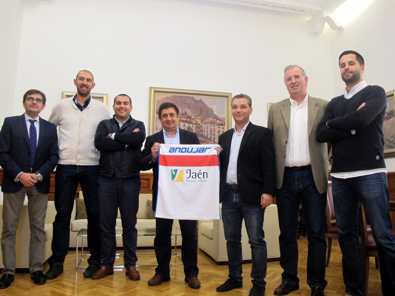 Recepción al CB Andújar en Diputación